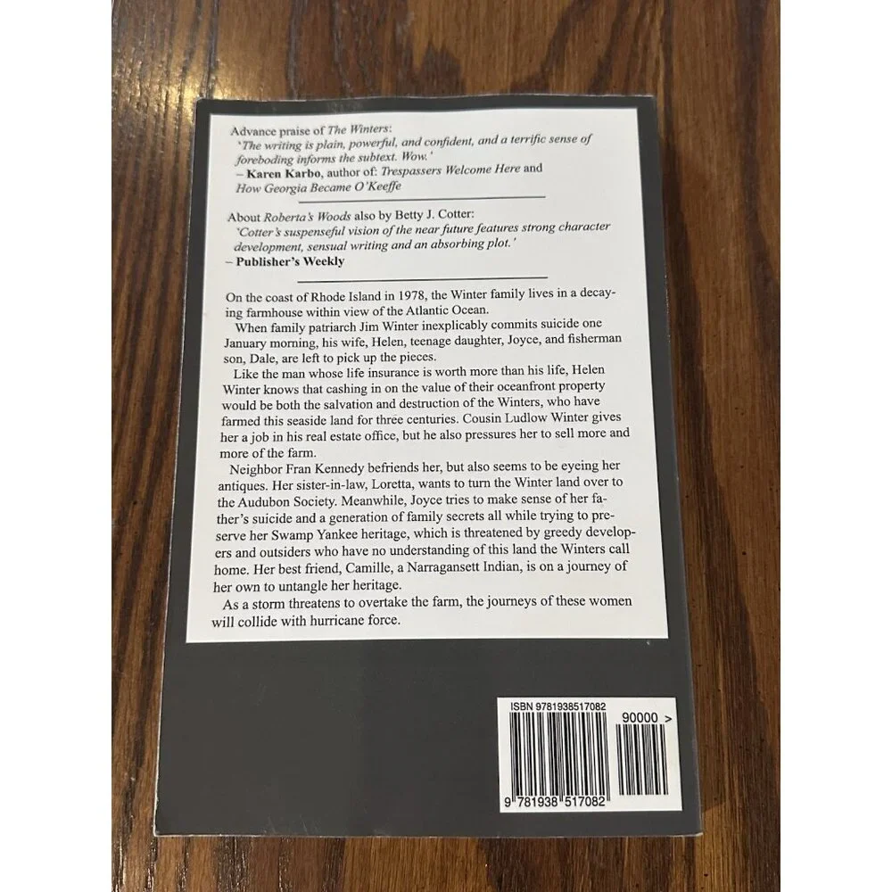 The Winters, a novel by Betty J‎ Cotter, Paperback
